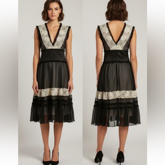BCBG Maxazaria silk dress size 6